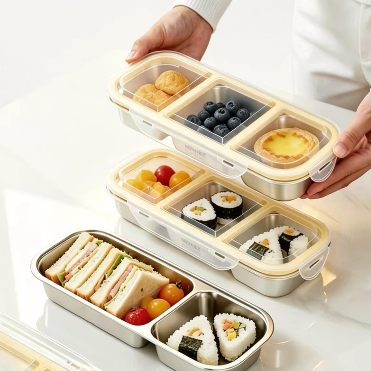 Food Storage Time - Pojemnik na żywność ze stali nierdzewnej