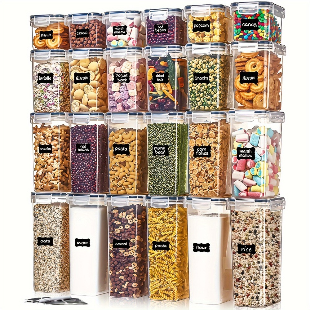 Food Storage Time - 24 szt. Pojemniki do przechowywania żywności,