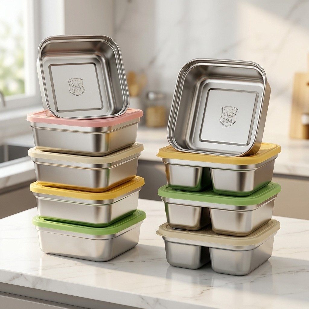 Food Storage Large - Pojemnik na owoce i warzywa, sztaplowany,