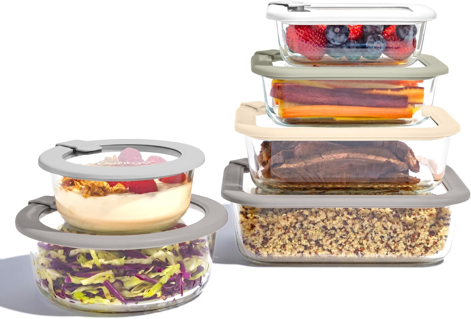 Food Storage With Glass Lids - Szklane pojemniki na żywność z pokrywkami