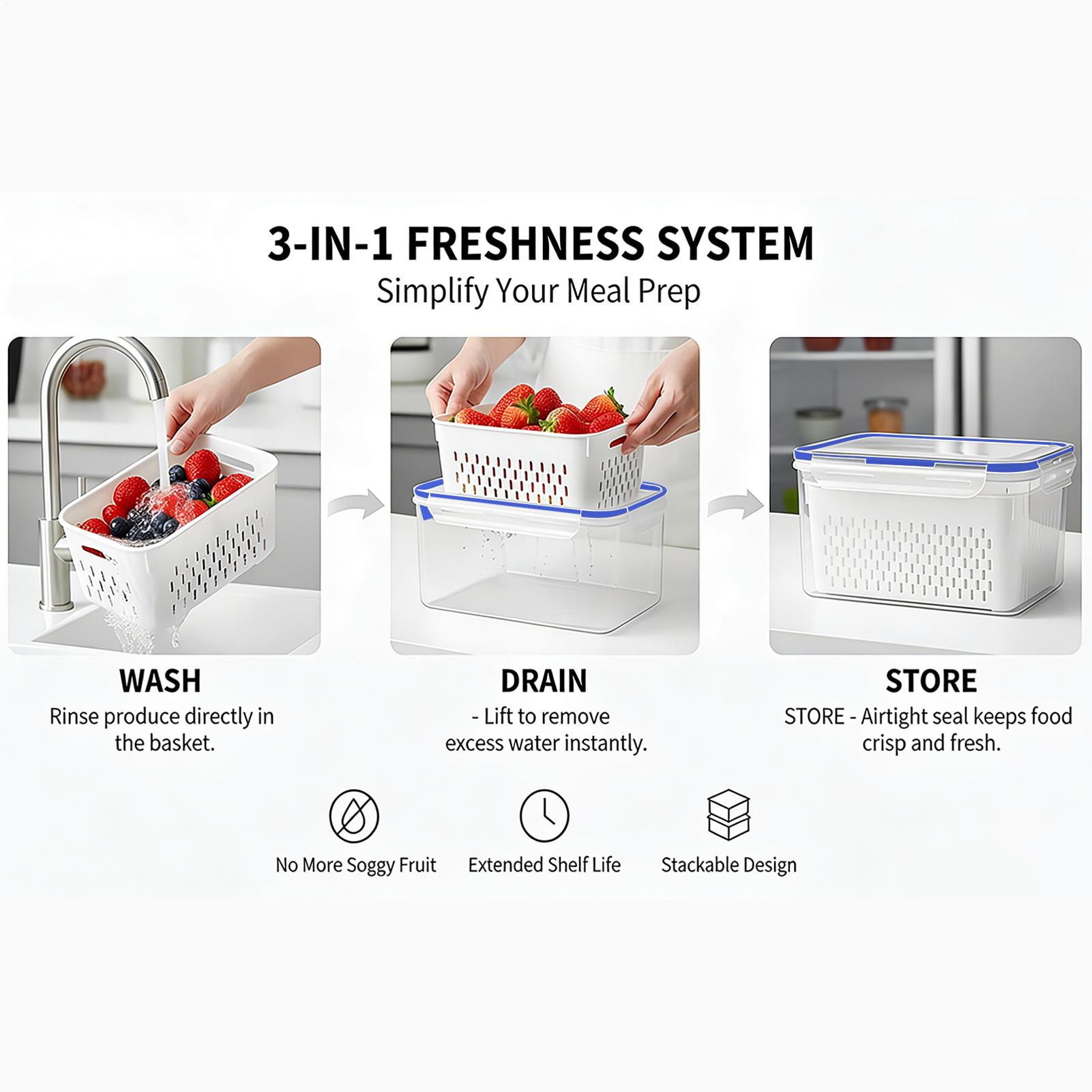 Pojemnik na żywność 4 w 1, prz – Food Storage And Container recenzja i cena