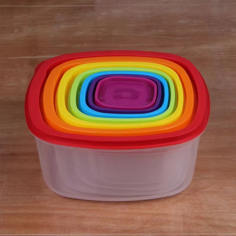 Rainbow 7-częściowy plastikowy – Food Storage And Container recenzja i cena