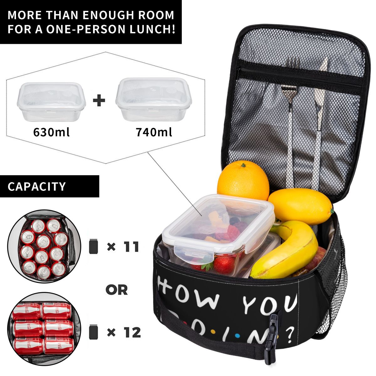 Torba na lunch z motywem seria – Food Storage How To recenzja i cena