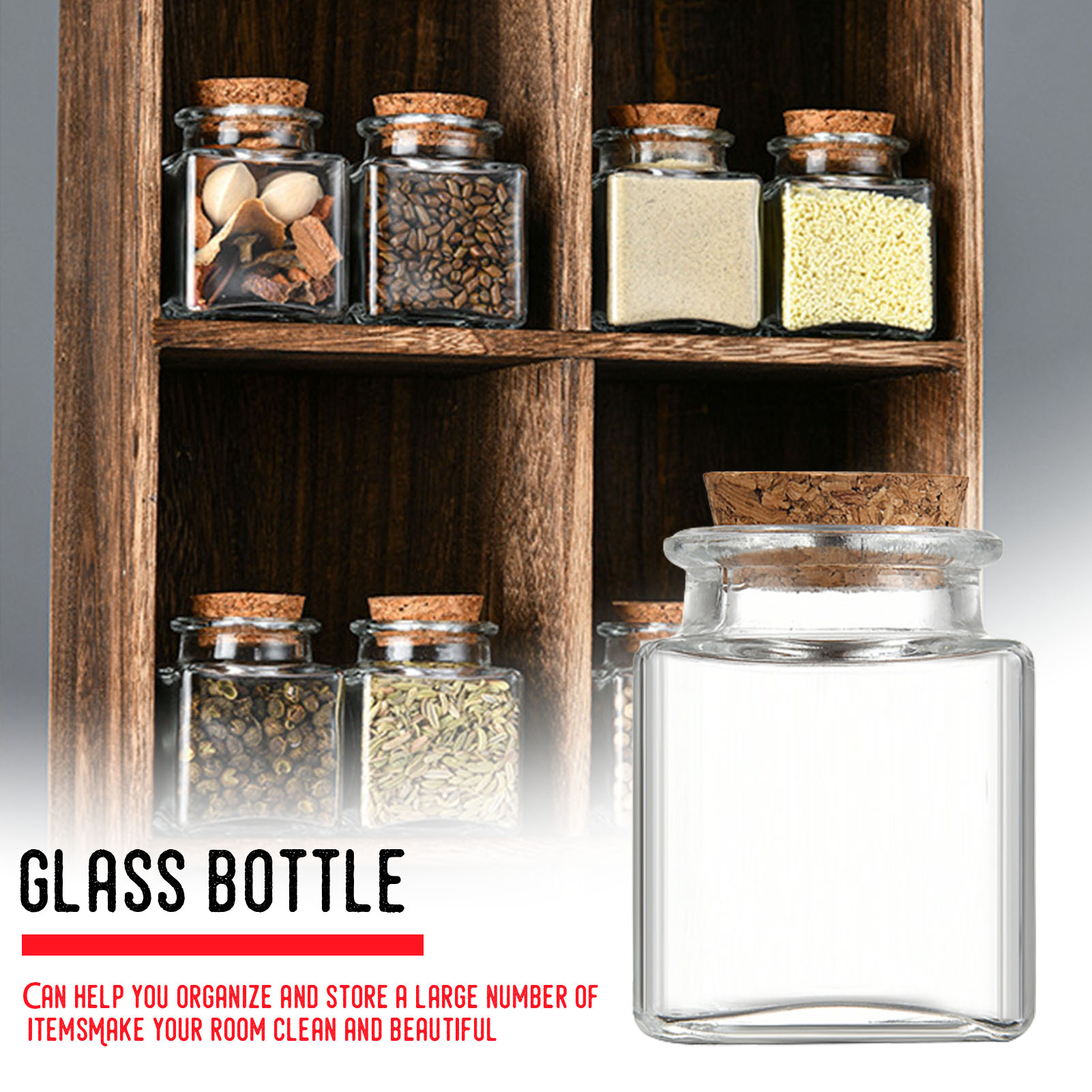 1/5/10 szt. Szklane słoiki do  – Food Storage With Glass Lids recenzja i cena